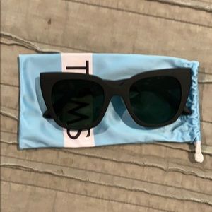 TOMS Matte black sunglasses